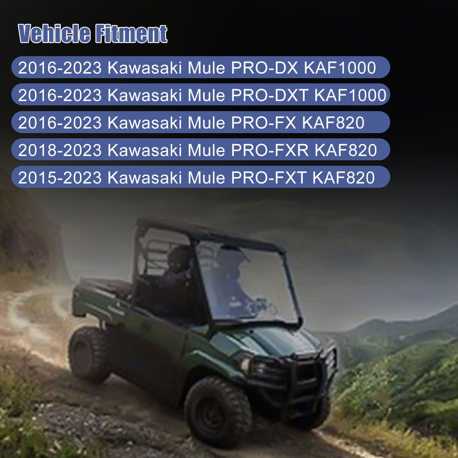 Rear Left＆Right Brake Caliper fit for Kawasaki 2015-2023 Mule PRO-DX PRO-DXT PRO-FX PRO-FXR PRO-FXT KAF820 KAF1000