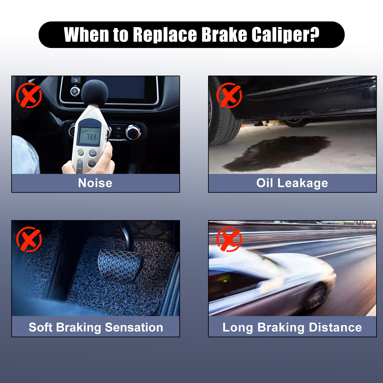 Rear Left＆Right Brake Caliper fit for Kawasaki 2015-2023 Mule PRO-DX PRO-DXT PRO-FX PRO-FXR PRO-FXT KAF820 KAF1000