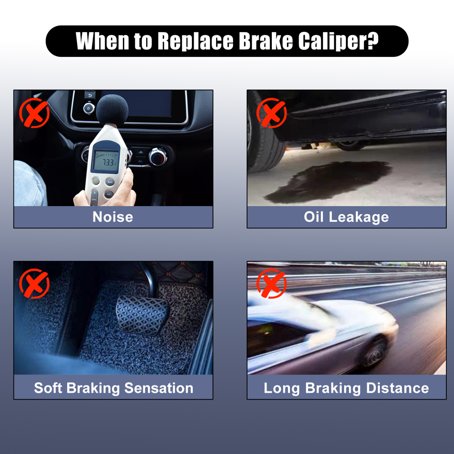 Rear Left＆Right Brake Caliper fit for Kawasaki 2015-2023 Mule PRO-DX PRO-DXT PRO-FX PRO-FXR PRO-FXT KAF820 KAF1000