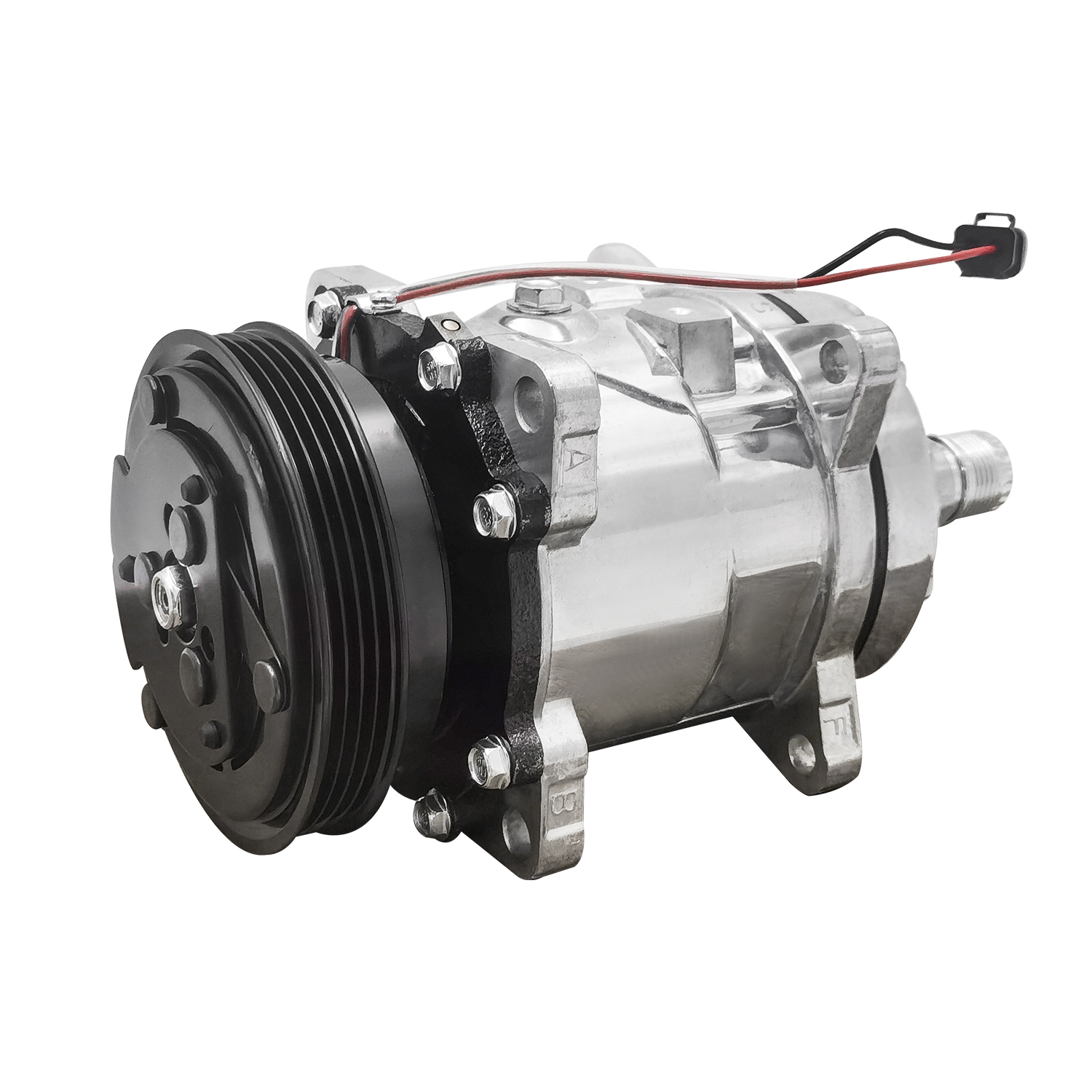 4-Grooves A/C Compressor for Bobcat S595 S550 S570 S590 S630 S650 T550 T595 T630 T650 T590 E32 E45 E50