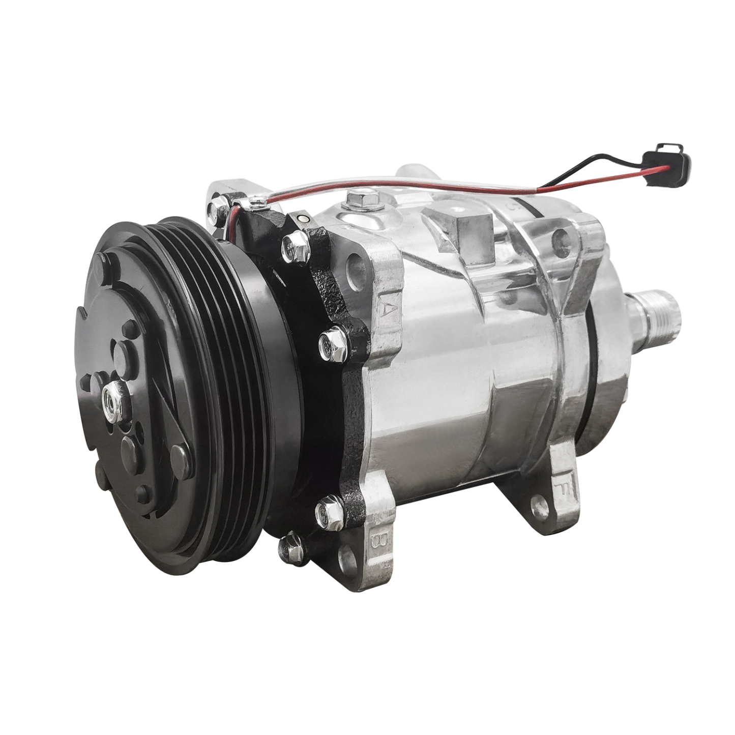 4-Grooves A/C Compressor for Bobcat S595 S550 S570 S590 S630 S650 T550 T595 T630 T650 T590 E32 E45 E50