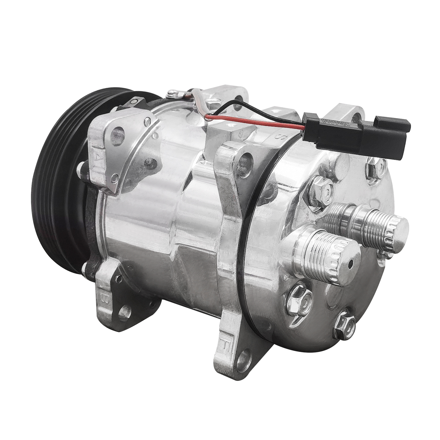 4-Grooves A/C Compressor for Bobcat S595 S550 S570 S590 S630 S650 T550 T595 T630 T650 T590 E32 E45 E50