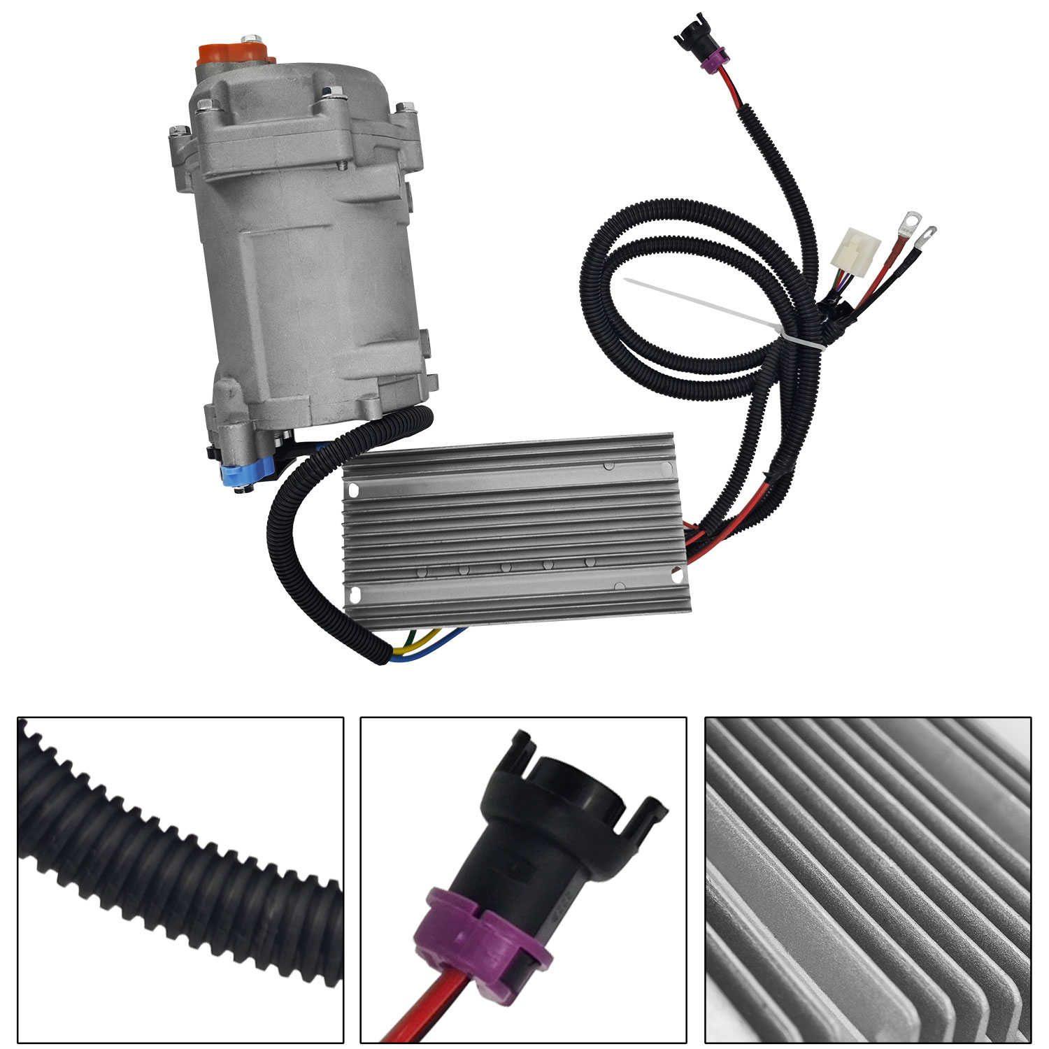 Universal AC Electric Compressor 20cc/r Air Conditioner Compressor AC.100.3851 for 12V Auto Compressor for R134a