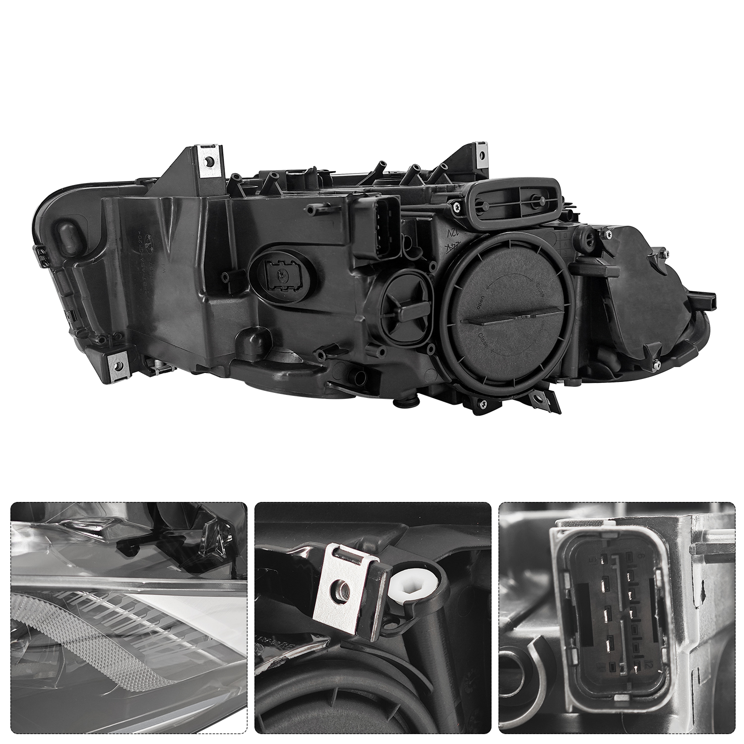 Xenon HID Headlamp Headlights Assembly For BMW 5 series F10 550i 535i 528i 2011-2013 I Driver + Passenger Side