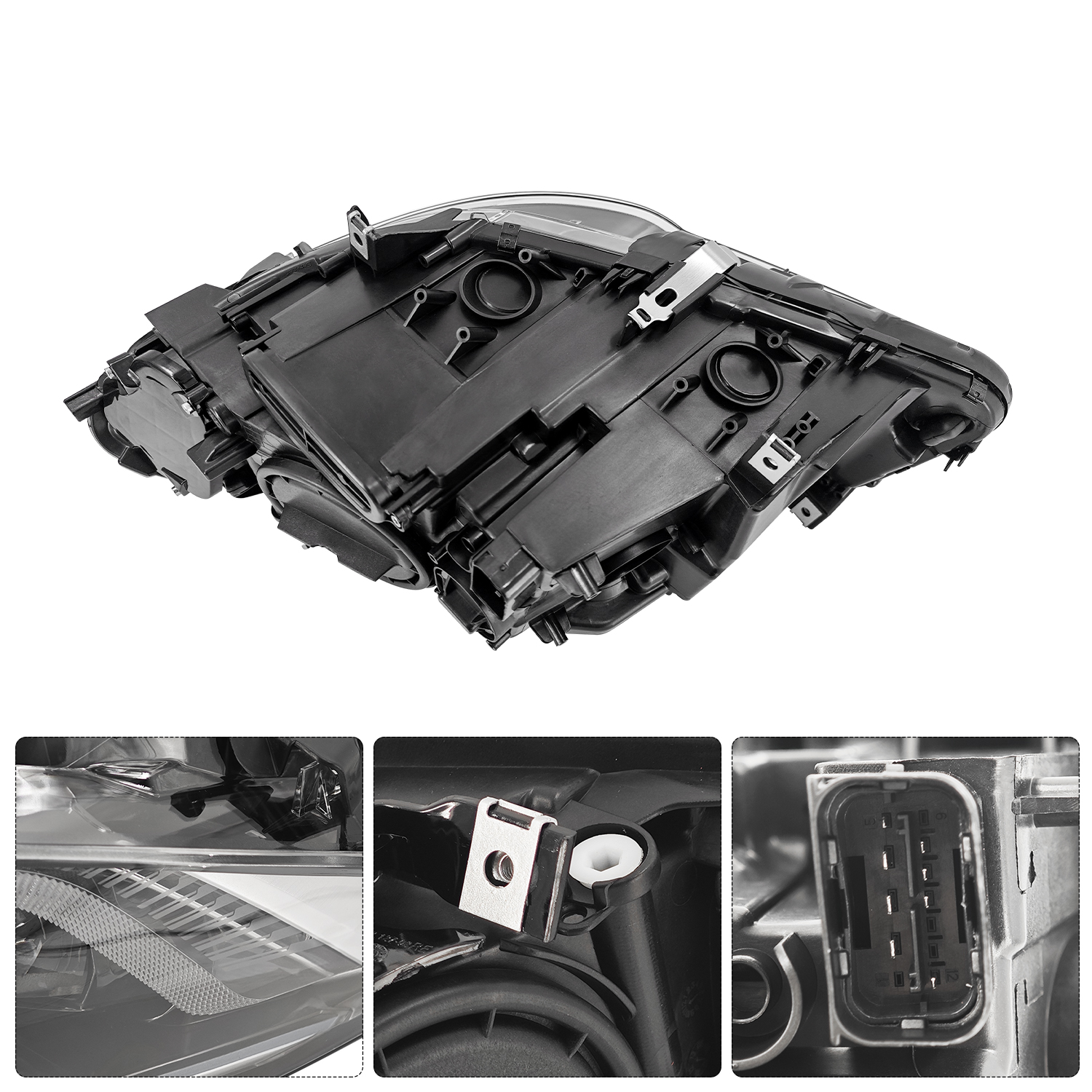 Xenon HID Headlamp Headlights Assembly For BMW 5 series F10 550i 535i 528i 2011-2013 I Driver + Passenger Side