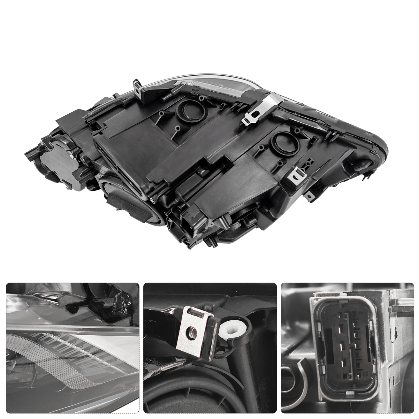 Xenon HID Headlamp Headlights Assembly For BMW 5 series F10 550i 535i 528i 2011-2013 I Driver + Passenger Side