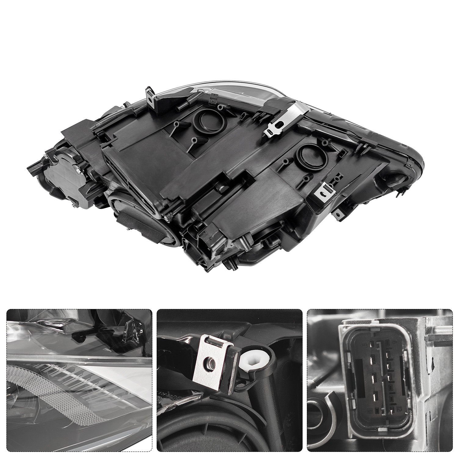 Xenon HID Headlamp Headlights Assembly For BMW 5 series F10 550i 535i 528i 2011-2013 I Driver + Passenger Side