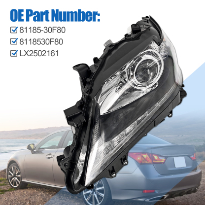 Left Driver Side LED Headlight Fits for 2013-2015 Lexus GS350 GS450h 3.5L# NON-AFS