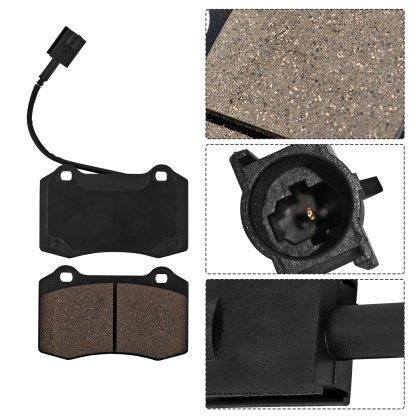 4 PCS Rear Brake Pads Set for Maserati Quattroporte S/Sport GT 2007-2022, for Maserati Ghibli S Q4 2014-2022, for Maserati GranTurismo S 2008-2018 (for 4 Piston Rear Calipers)