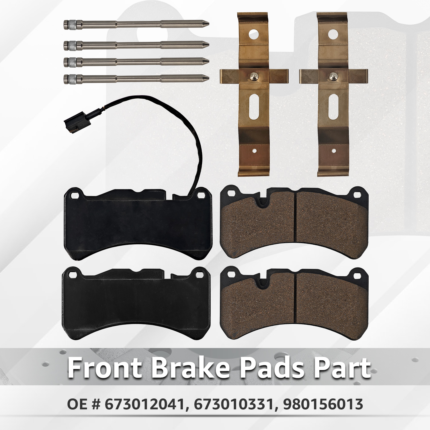 Brake Pads Rotors Kit Front & Rear Replacement for Mase-rati Ghibli Quattroporte 2014 - 2016