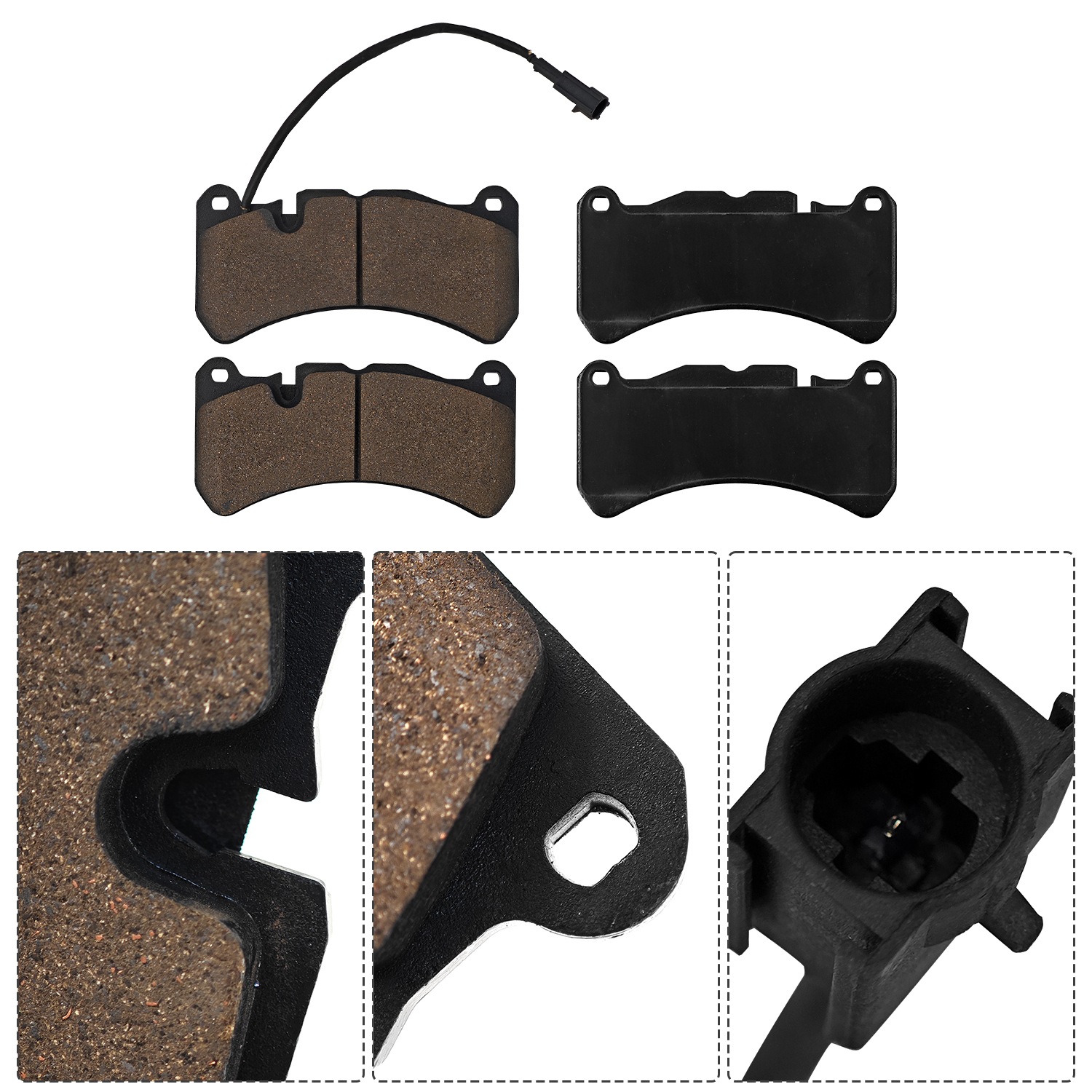 Brake Pads Rotors Kit Front & Rear Replacement for Mase-rati Ghibli Quattroporte 2014 - 2016