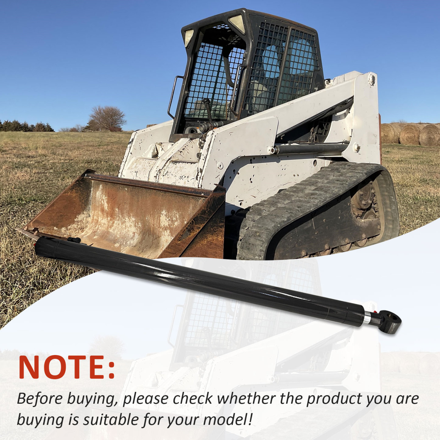 6597008 Heavy Duty Lift Cylinder Compatible with Bobcat Skid Steer Loader T250 863 864 S220 T200