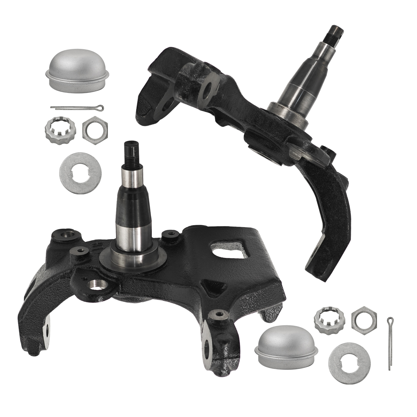 Front Passenger & Driver Side Steering Knuckle Compatible with Ford   F-150 / F-250 / F-350 / Expedition 1997-2004, Compatible with Lincoln Blackwood / Navigator 1998-2003