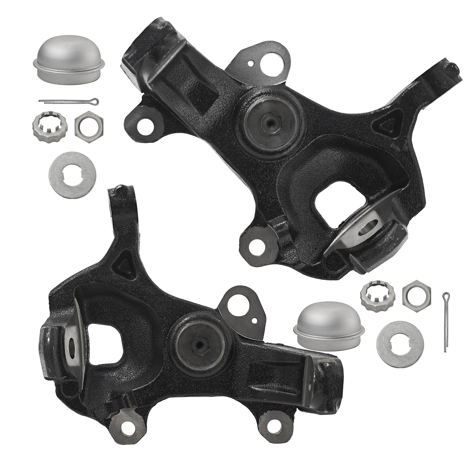 Front Passenger & Driver Side Steering Knuckle Compatible with Ford   F-150 / F-250 / F-350 / Expedition 1997-2004, Compatible with Lincoln Blackwood / Navigator 1998-2003