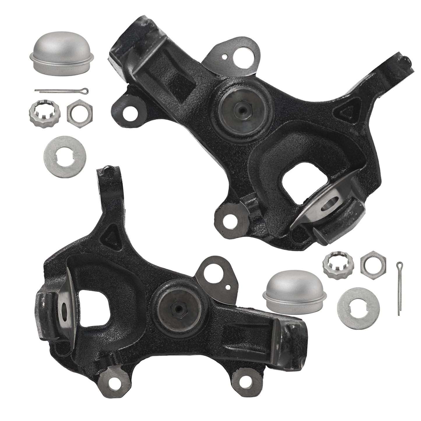 Front Passenger & Driver Side Steering Knuckle Compatible with Ford   F-150 / F-250 / F-350 / Expedition 1997-2004, Compatible with Lincoln Blackwood / Navigator 1998-2003