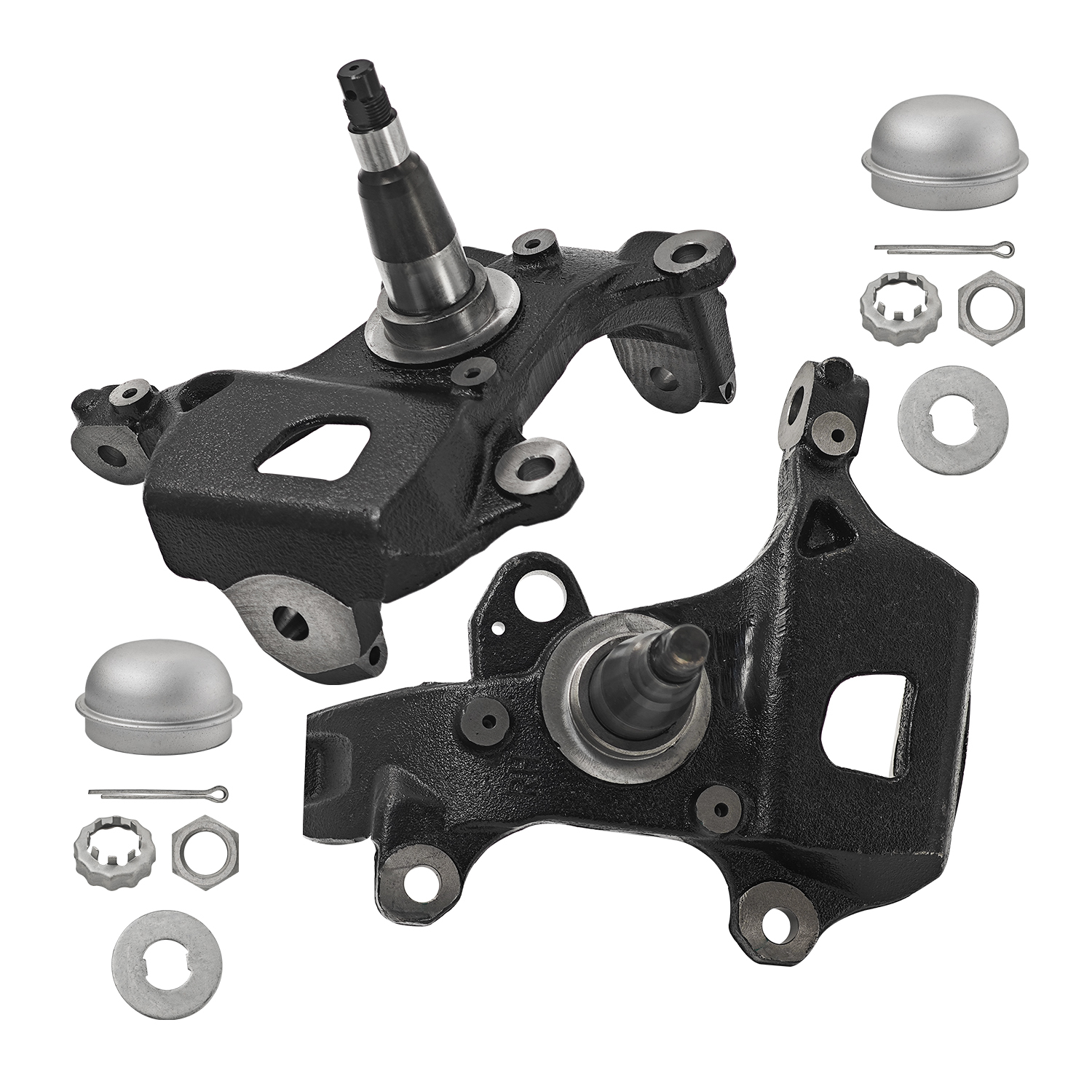 Front Passenger & Driver Side Steering Knuckle Compatible with Ford   F-150 / F-250 / F-350 / Expedition 1997-2004, Compatible with Lincoln Blackwood / Navigator 1998-2003