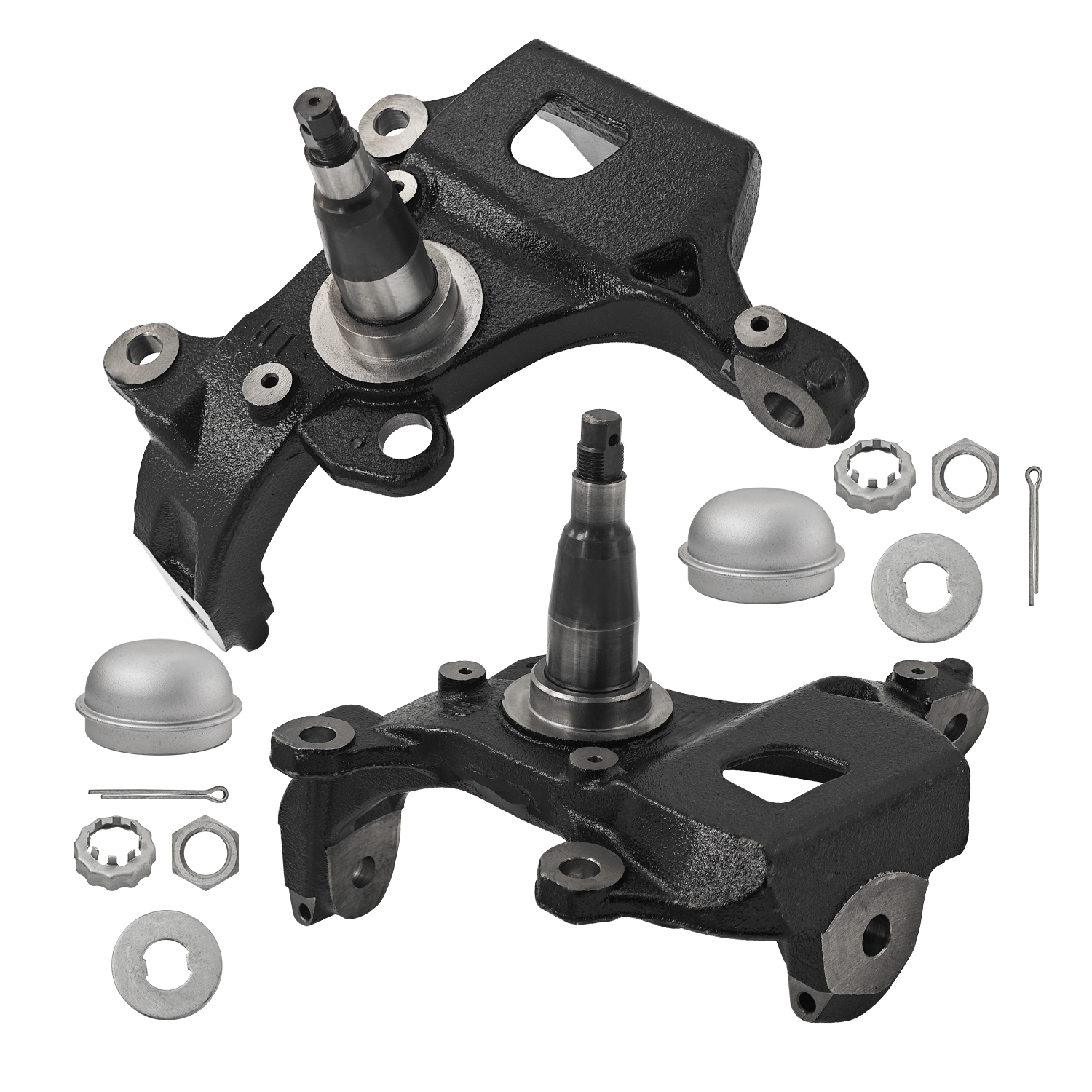 Front Passenger & Driver Side Steering Knuckle Compatible with Ford   F-150 / F-250 / F-350 / Expedition 1997-2004, Compatible with Lincoln Blackwood / Navigator 1998-2003