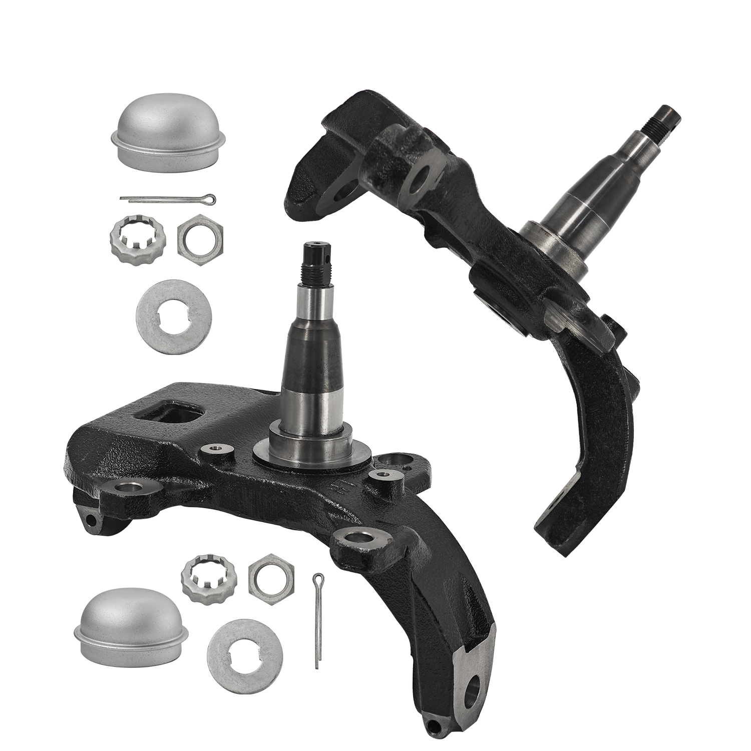 Front Passenger & Driver Side Steering Knuckle Compatible with Ford   F-150 / F-250 / F-350 / Expedition 1997-2004, Compatible with Lincoln Blackwood / Navigator 1998-2003