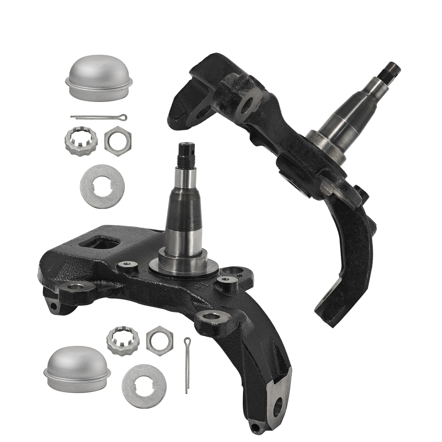 Front Passenger & Driver Side Steering Knuckle Compatible with Ford   F-150 / F-250 / F-350 / Expedition 1997-2004, Compatible with Lincoln Blackwood / Navigator 1998-2003