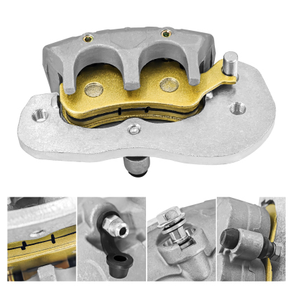 Rear Brake Calipers & Sintered Pads fit for Can Am 2017-2023 Defender Max/Pro/6x6 Maverick Trail/Sport Commander 1000R/700 Traxter 6x6/Max/Pro