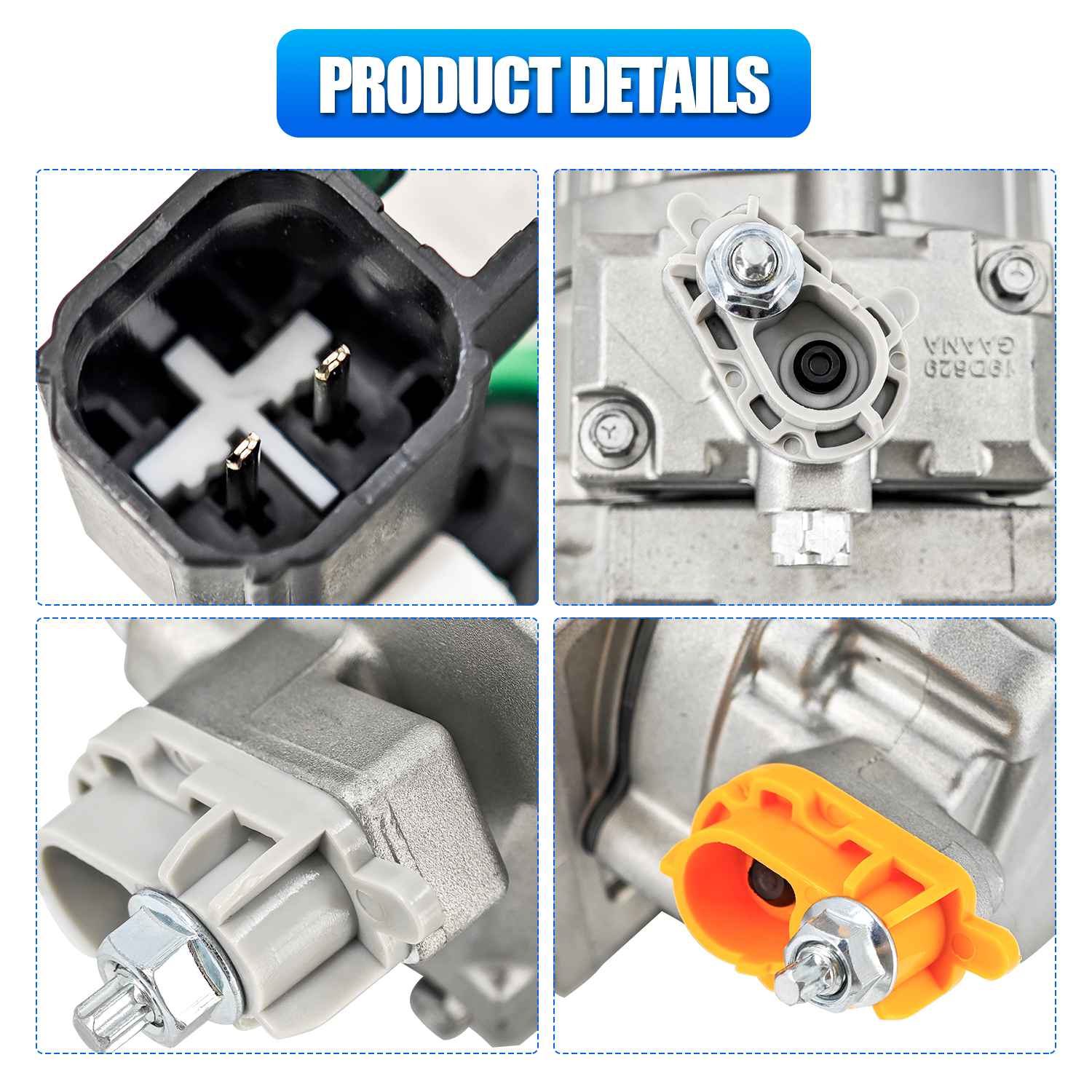 AC Compressor Compatible With 2020-2022 Ford F-250 F-350 F-450 F-550 Super Duty 7.3L