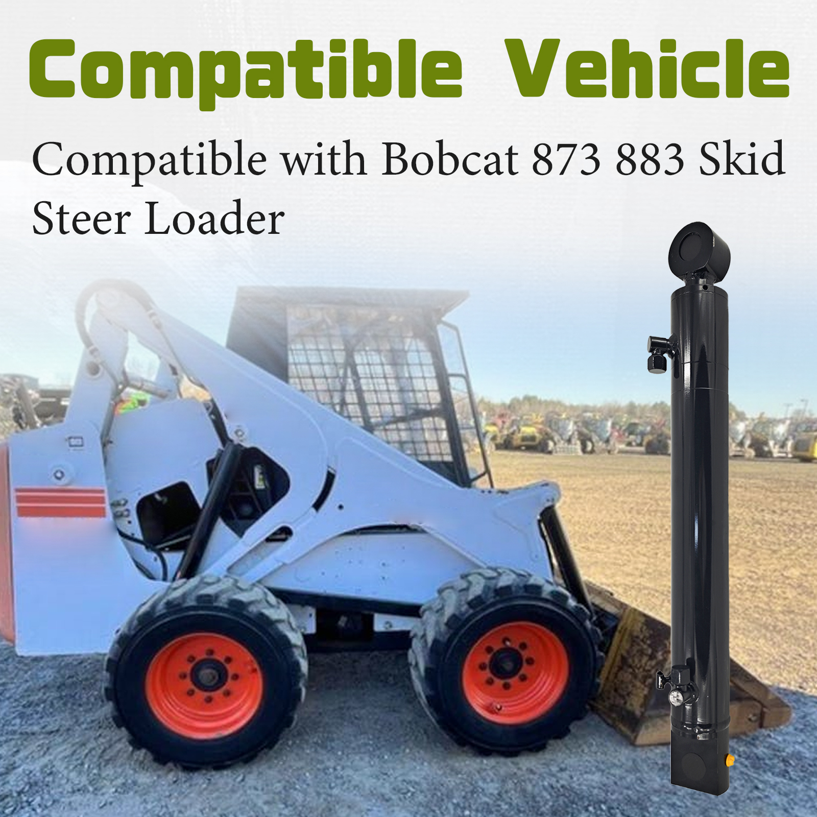 6805512 Hydraulic Tilt Cylinder RH Right Fits for Bobcat Skid Steer Loader 873 883