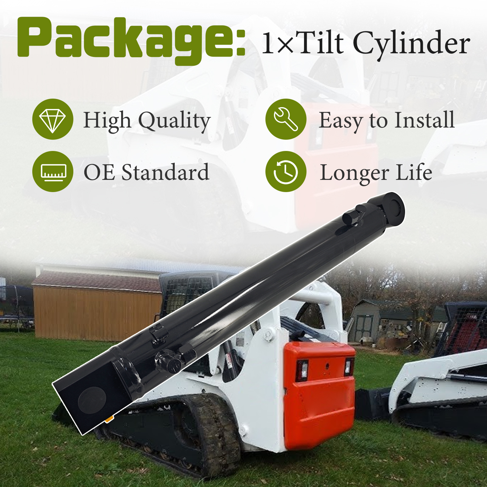 6805512 Hydraulic Tilt Cylinder RH Right Fits for Bobcat Skid Steer Loader 873 883