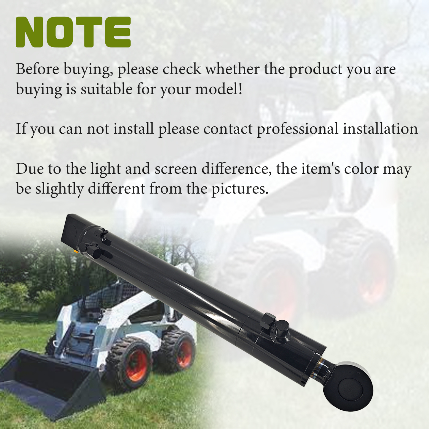 6805512 Hydraulic Tilt Cylinder RH Right Fits for Bobcat Skid Steer Loader 873 883