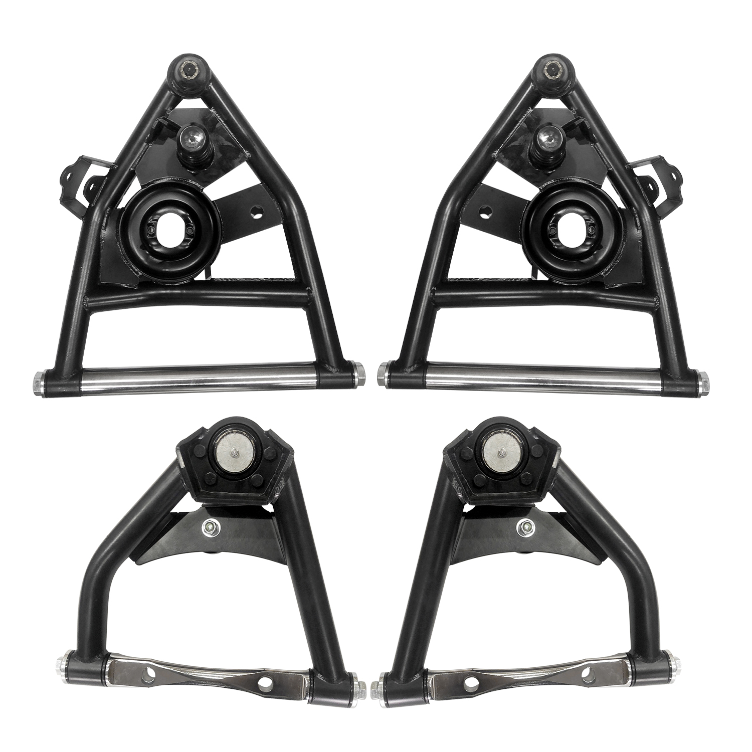 4PCS Front Tubular Upper & Lower Control Arms fit for Chevy / GMC C10 (Suburban) 1973-1987