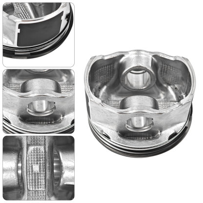 2AZFE Engine Rebuild Kit Crankshaft Rods Bearings Pistons Ring Timing Chain Head Gasket Replacement for Toyota Camry Highlander RAV4 Solara Corolla Matrix Replacement for Scion tC xB 2.4L 13401-28030