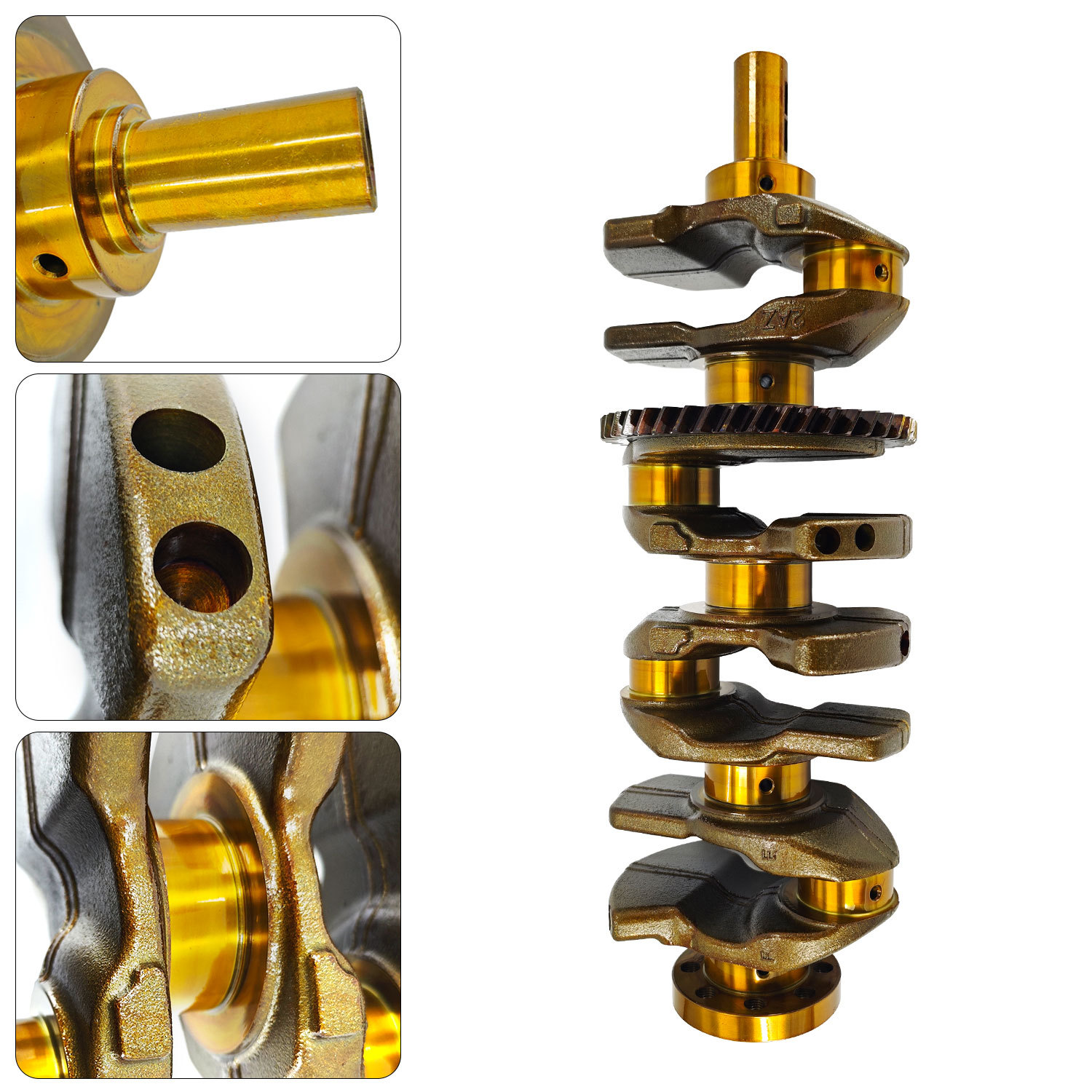 2AZFE Engine Rebuild Kit Crankshaft Rods Bearings Pistons Ring Timing Chain Head Gasket Replacement for Toyota Camry Highlander RAV4 Solara Corolla Matrix Replacement for Scion tC xB 2.4L 13401-28030