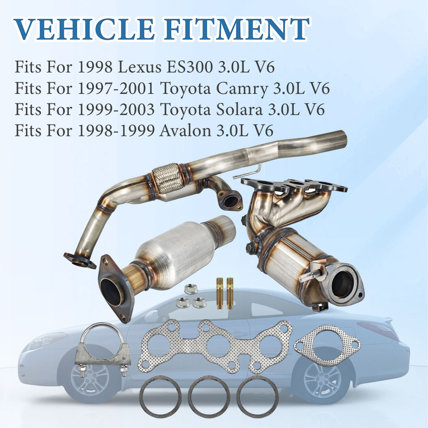 Catalytic Converter Compatible with LEXUS ES300 1998 3.0L