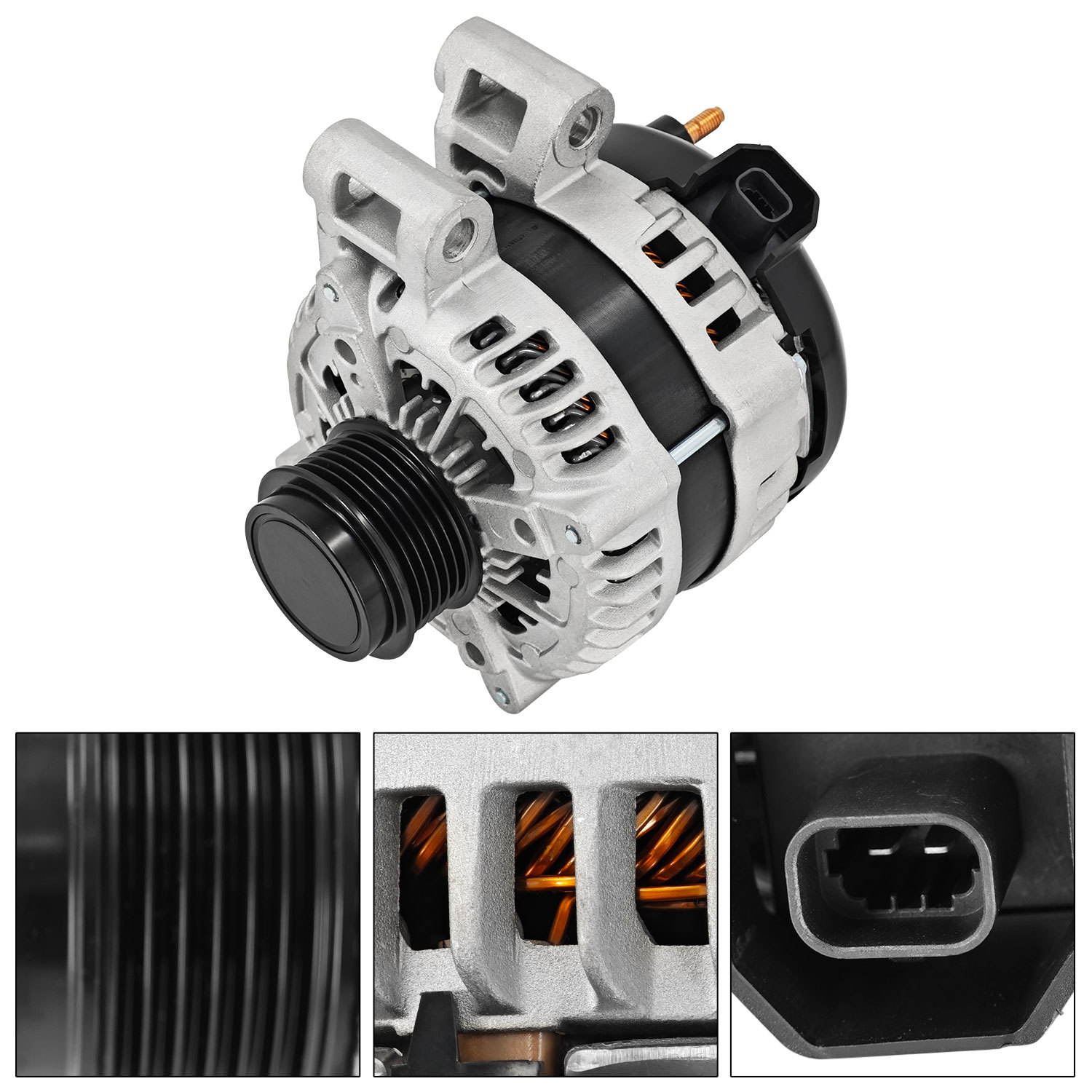 New 12V 170A Alternator fit for Cadillac XTS, Chevrolet lmpala, Suzuki Truck V6 3.6L 