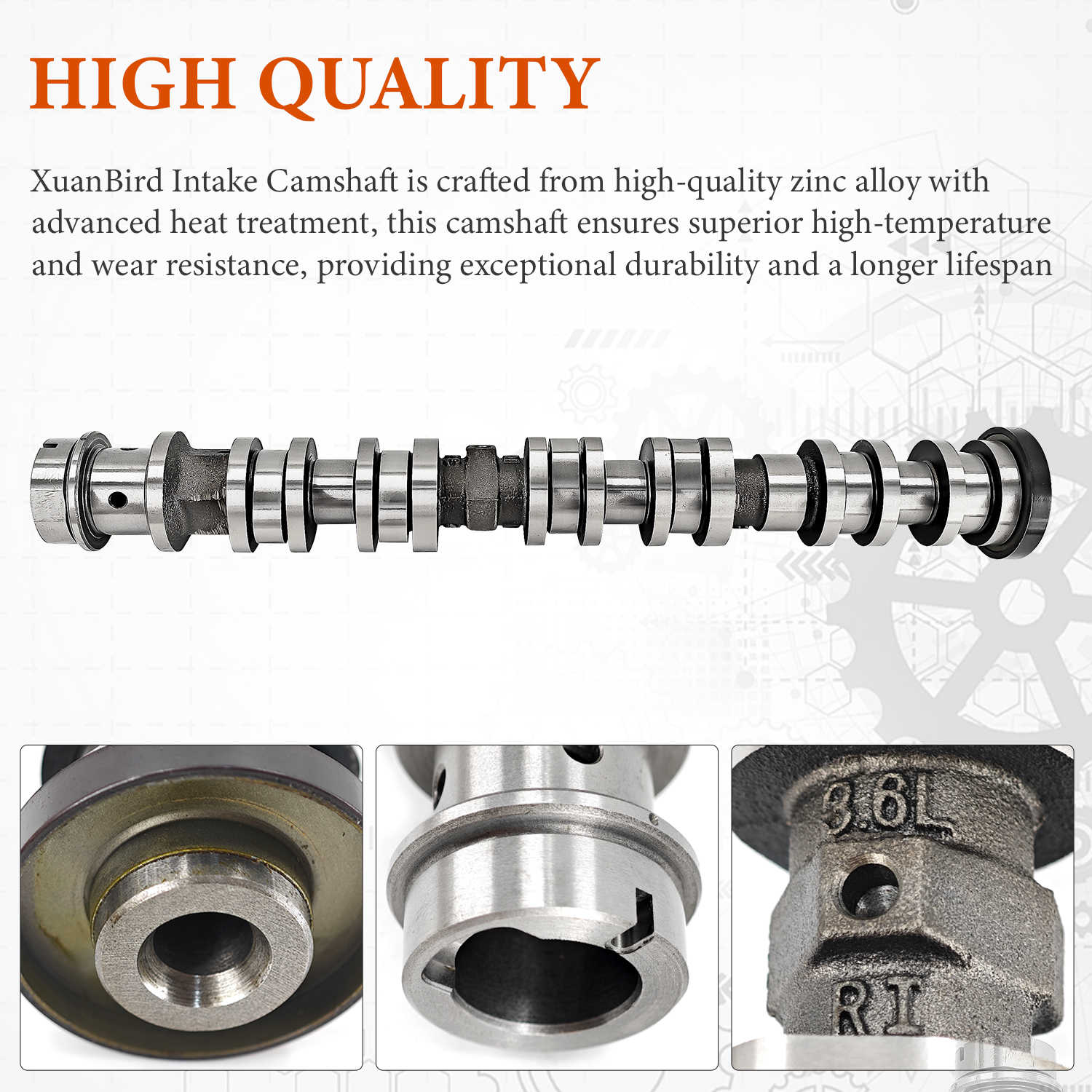 Right Side Intake Camshaft for Jeep Grand Cherokee/Dodge Durango/Chrysler Pacifica/Voyager/Ram ProMaster 1500/2500/3500 