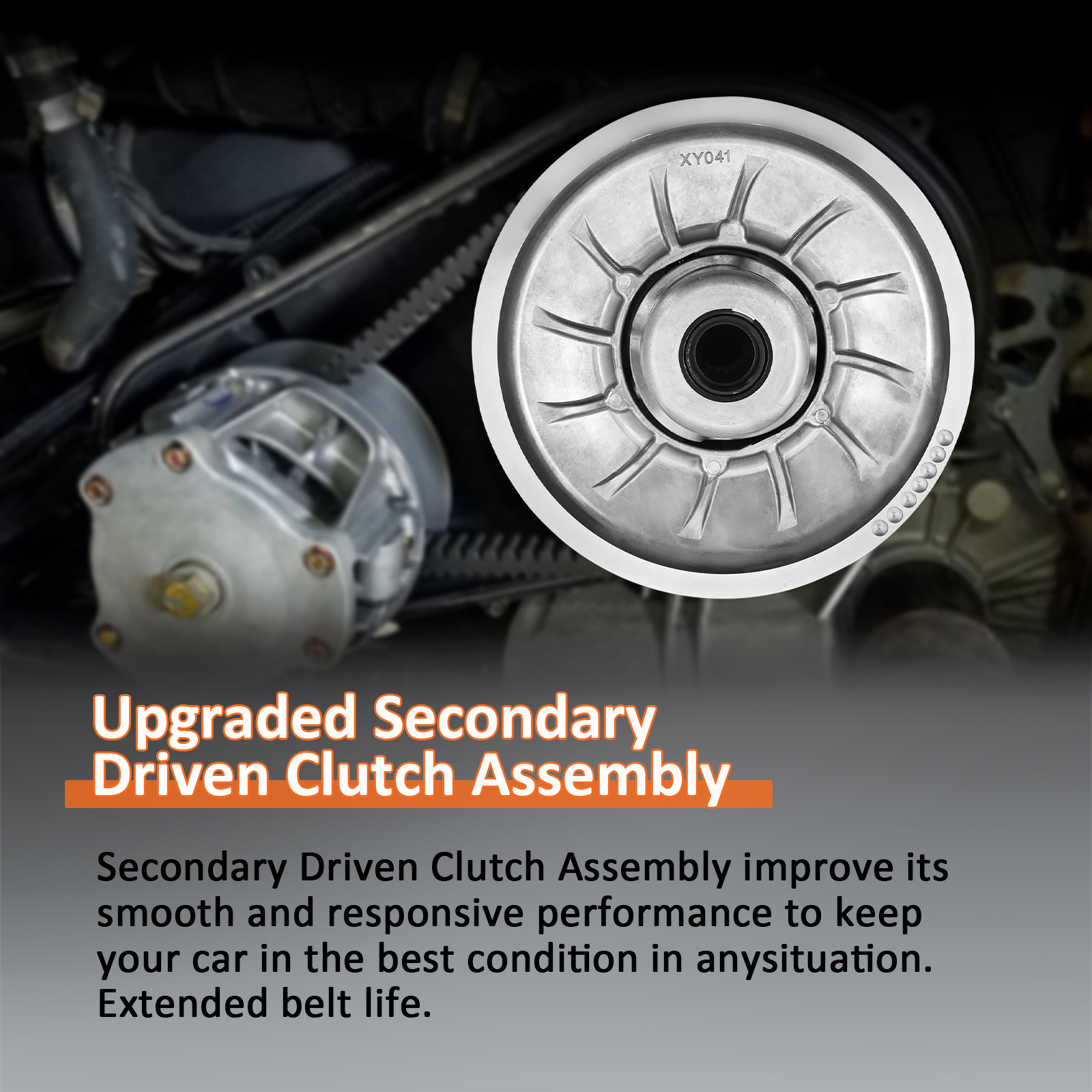 Can-Am Secondary Driven Clutch fit for HD8 2016-2020, HD10 2016-2019, Max HD10 2017-2019, Max HD8 2016-2020