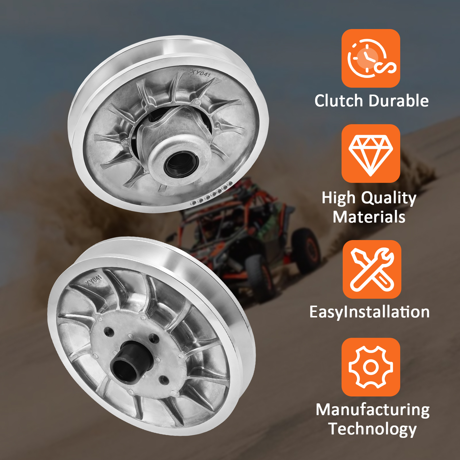 Can-Am Secondary Driven Clutch fit for HD8 2016-2020, HD10 2016-2019, Max HD10 2017-2019, Max HD8 2016-2020