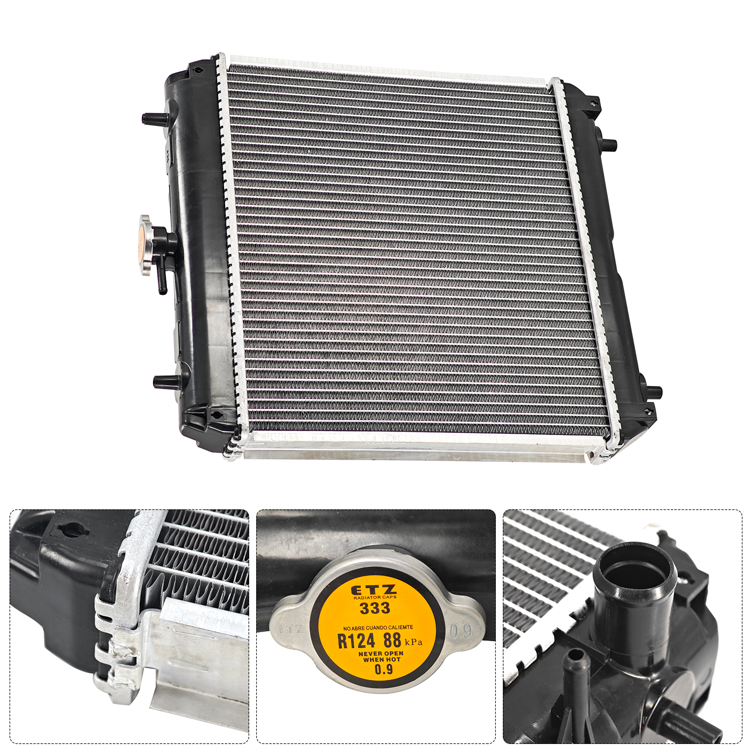 1G952-72060 Radiator Assy Fits Kubota Engines D722, D902, DF972, WG972, Z482