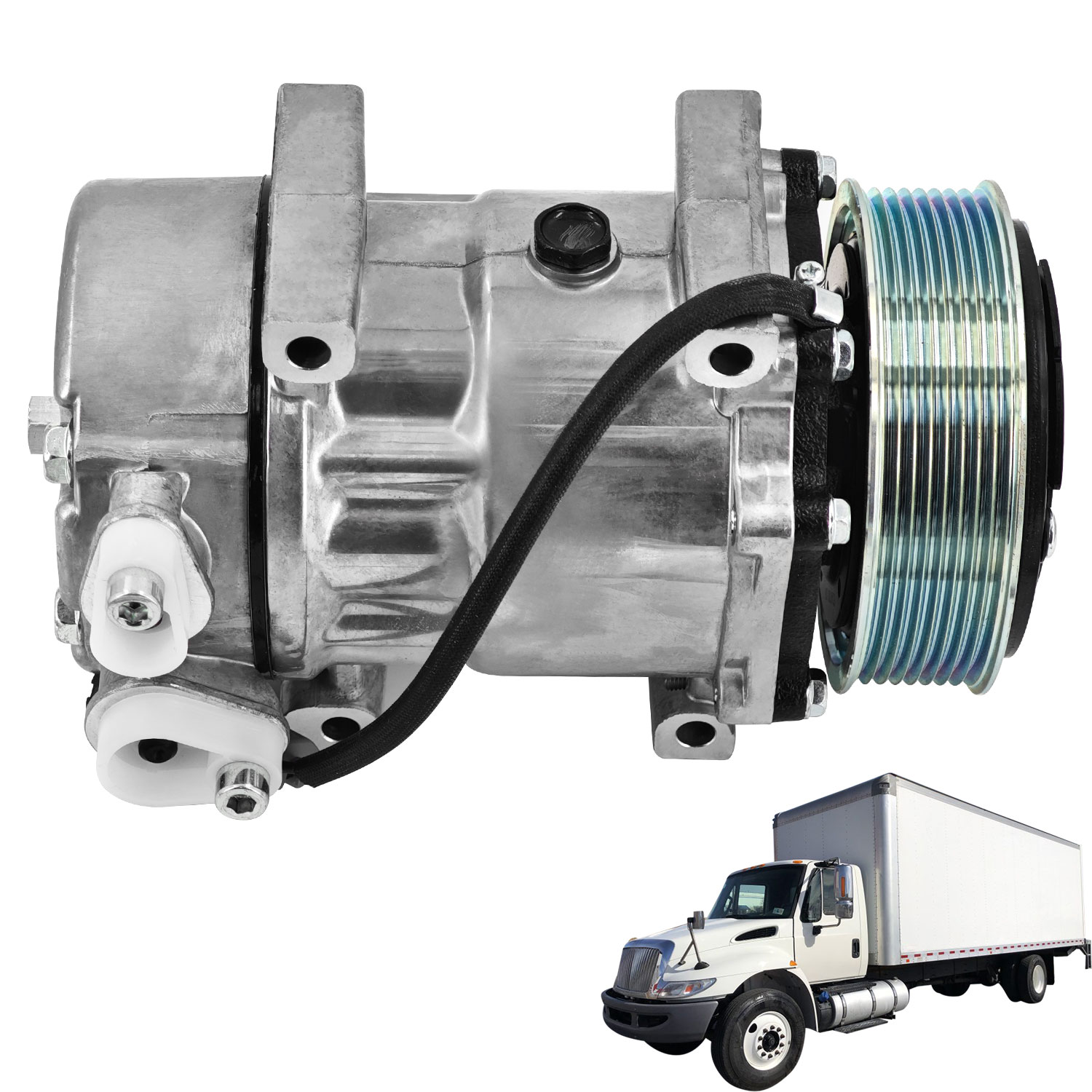 Air Conditioner Compressor Fit for 2014-2019 International Durastar 4300 4400 4300LP MV607