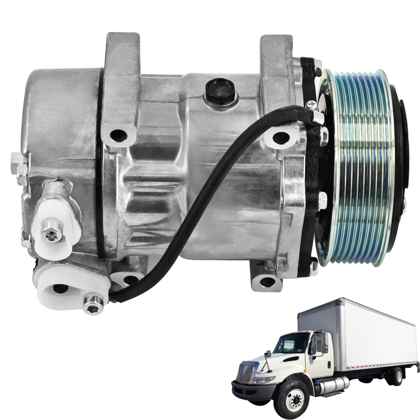 Air Conditioner Compressor Fit for 2014-2019 International Durastar 4300 4400 4300LP MV607