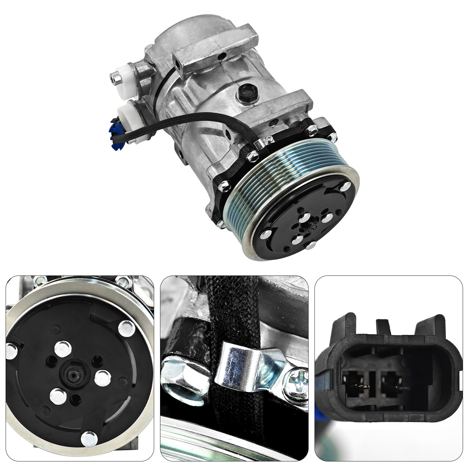 Air Conditioner Compressor Fit for 2014-2019 International Durastar 4300 4400 4300LP MV607
