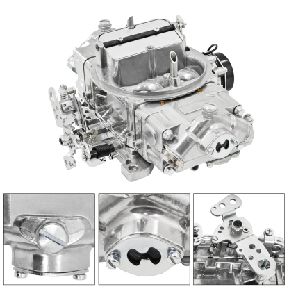 BR-67255 Carburetor Fit for Holley Quick Fuel Brawler Diecast Carburetors with Mechanical Secondaries Electric Choke, 4150 Model 650 CFM 4 Barrel Carburetor 