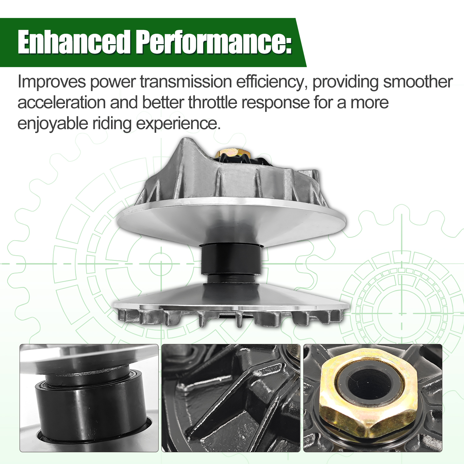 Front Clutch Variator Kit Compatible with 2018-2022 CFMoto CFORCE 600/Touring CF600AU-3S CF600AU-3L CF600AZ-3SA CF600AZ-3LA