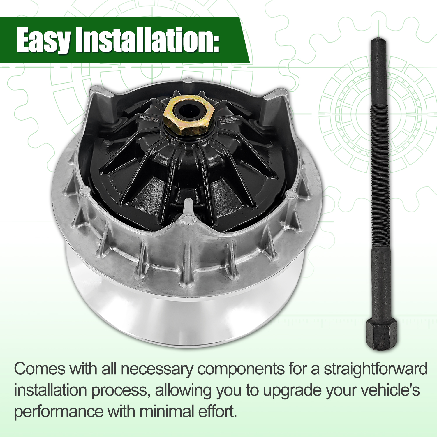 Front Clutch Variator Kit Compatible with 2018-2022 CFMoto CFORCE 600/Touring CF600AU-3S CF600AU-3L CF600AZ-3SA CF600AZ-3LA