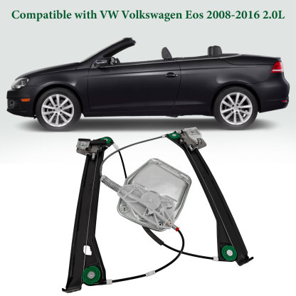 Front Left Driver Side Power Window Regulator for Volkswagen Eos Convertible 2008-2016