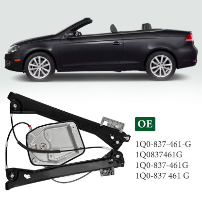 Front Left Driver Side Power Window Regulator for Volkswagen Eos Convertible 2008-2016