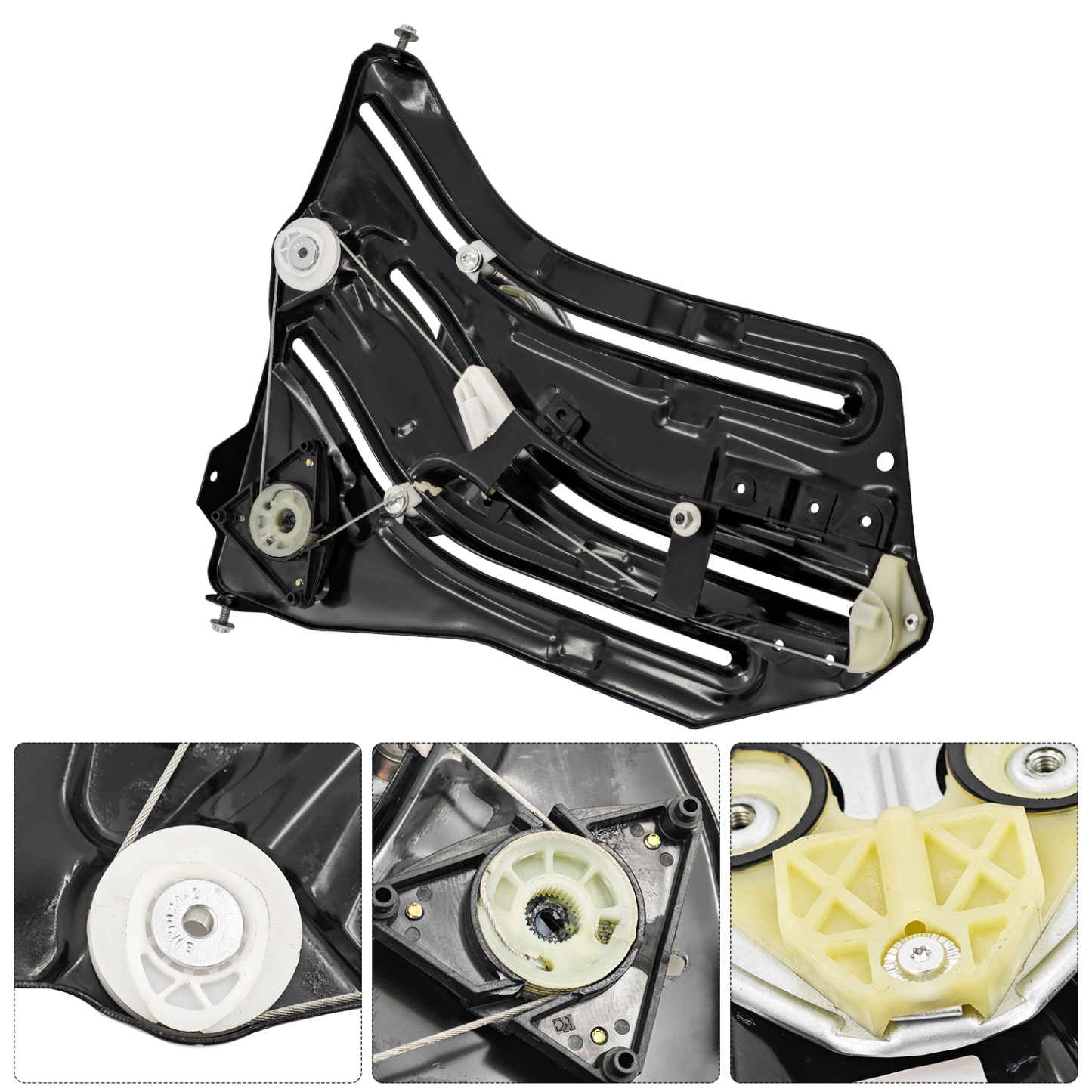 Driver Side Rear Window Regulator for Mini Cooper 1.6L Chassis R52 2005-2008 Chassis R57 2009-2015 