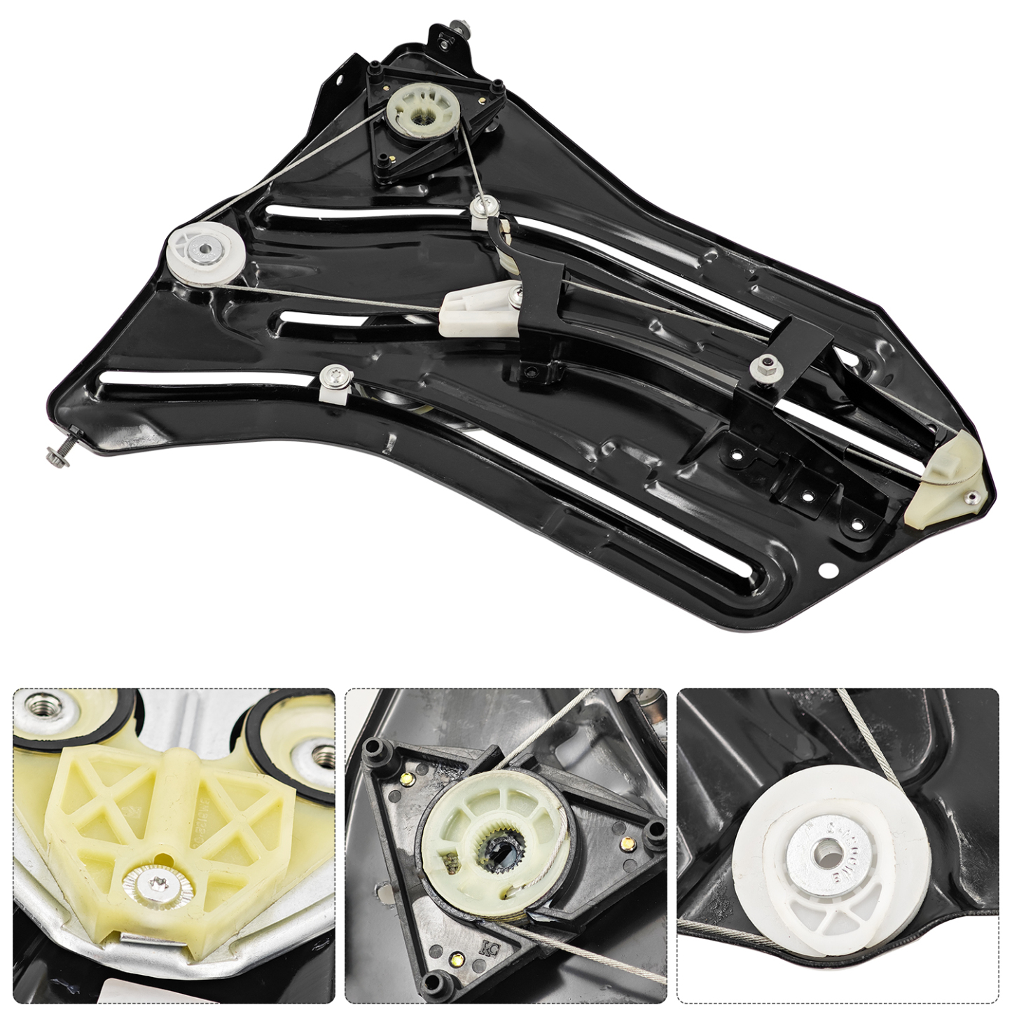 Passenger Side Rear Window Regulator for Mini Cooper 1.6L Chassis R52 2005-2008 Chassis R57 2009-2015