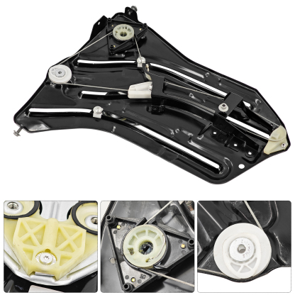 Passenger Side Rear Window Regulator for Mini Cooper 1.6L Chassis R52 2005-2008 Chassis R57 2009-2015