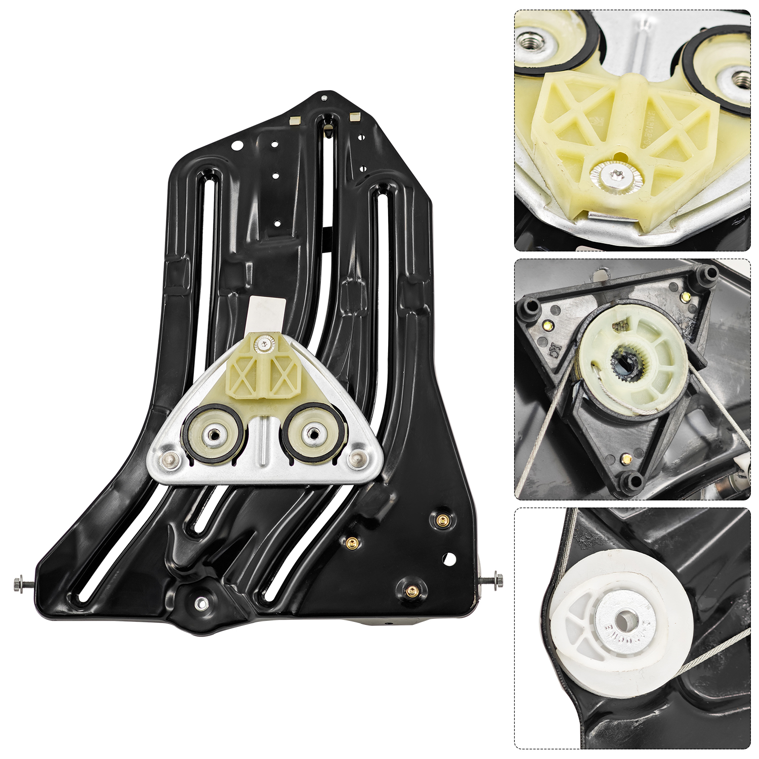 Passenger Side Rear Window Regulator for Mini Cooper 1.6L Chassis R52 2005-2008 Chassis R57 2009-2015