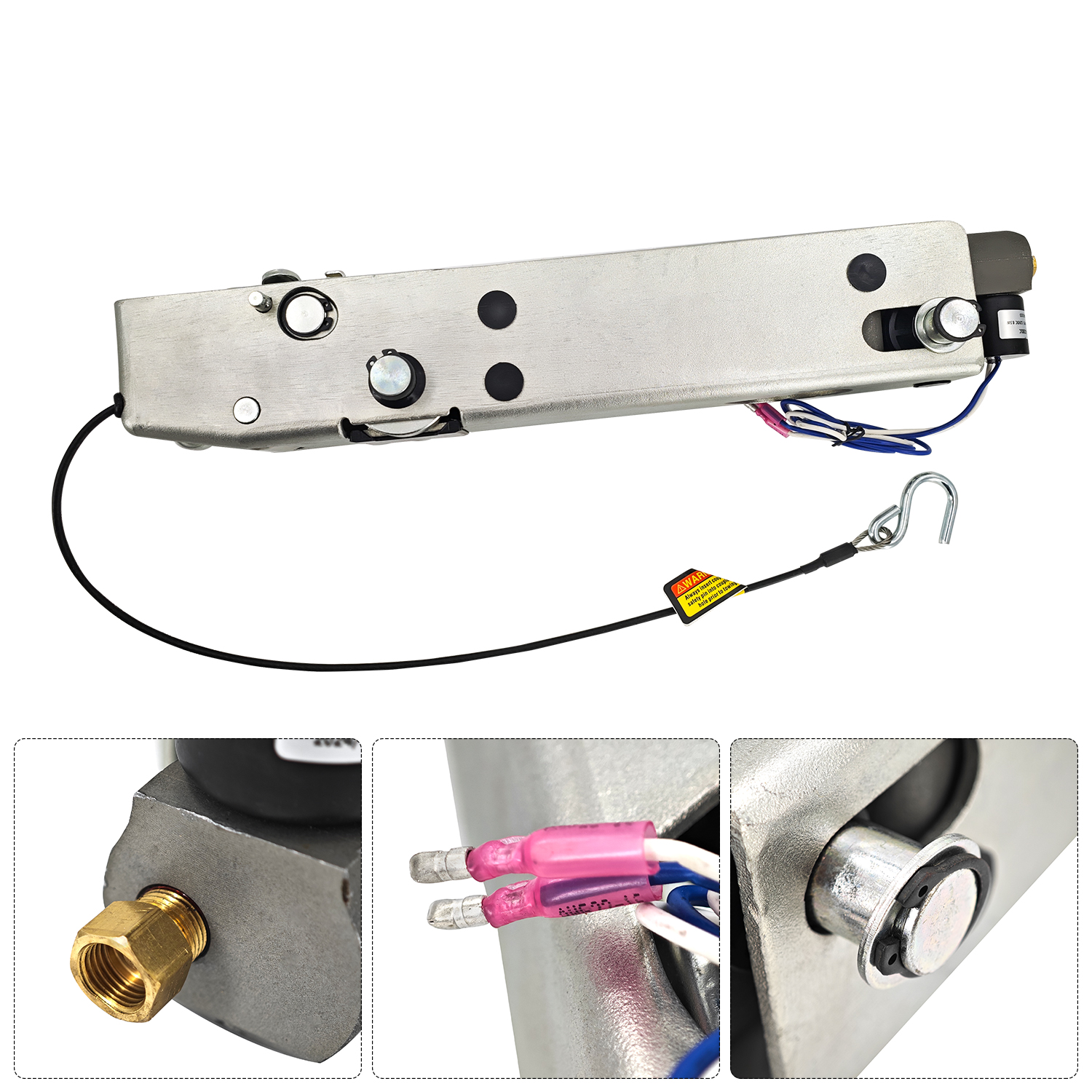 A-60 34044 Hydraulic Surge Brake Actuator – Fits Tandem Axle Trailers, Disc Brakes, Inner Slide, 7500 lbs, 2" Ball Coupler